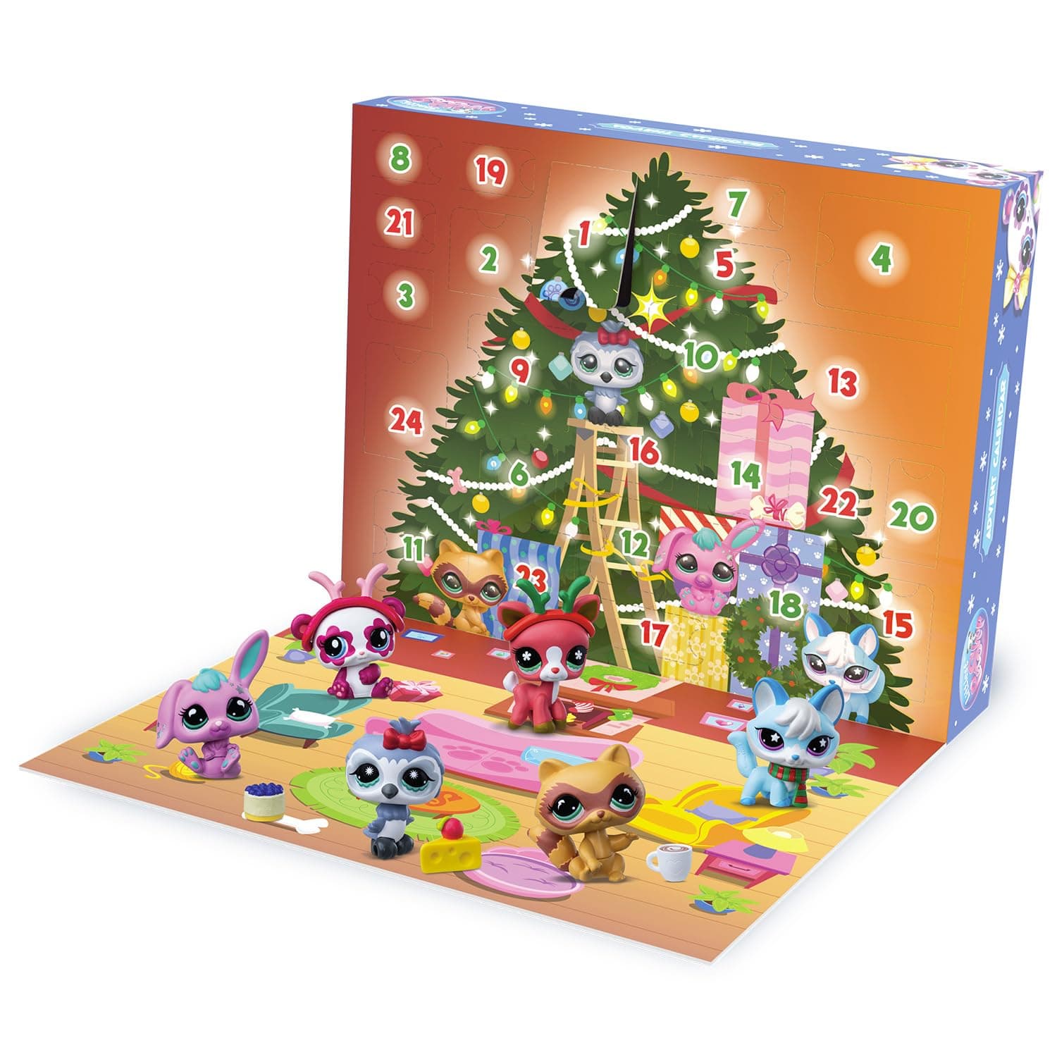 Littlest Pet Shop - Adventskalender der Pet Shop - 8 Pet Shop und 16 Zubehörteile - 24-Tage-Weihnachtskalender - Mini-Tierfiguren zum Sammeln - Spielzeug für Kinder ab 4 Jahren - BF00758 Angebot bei HelloDeals