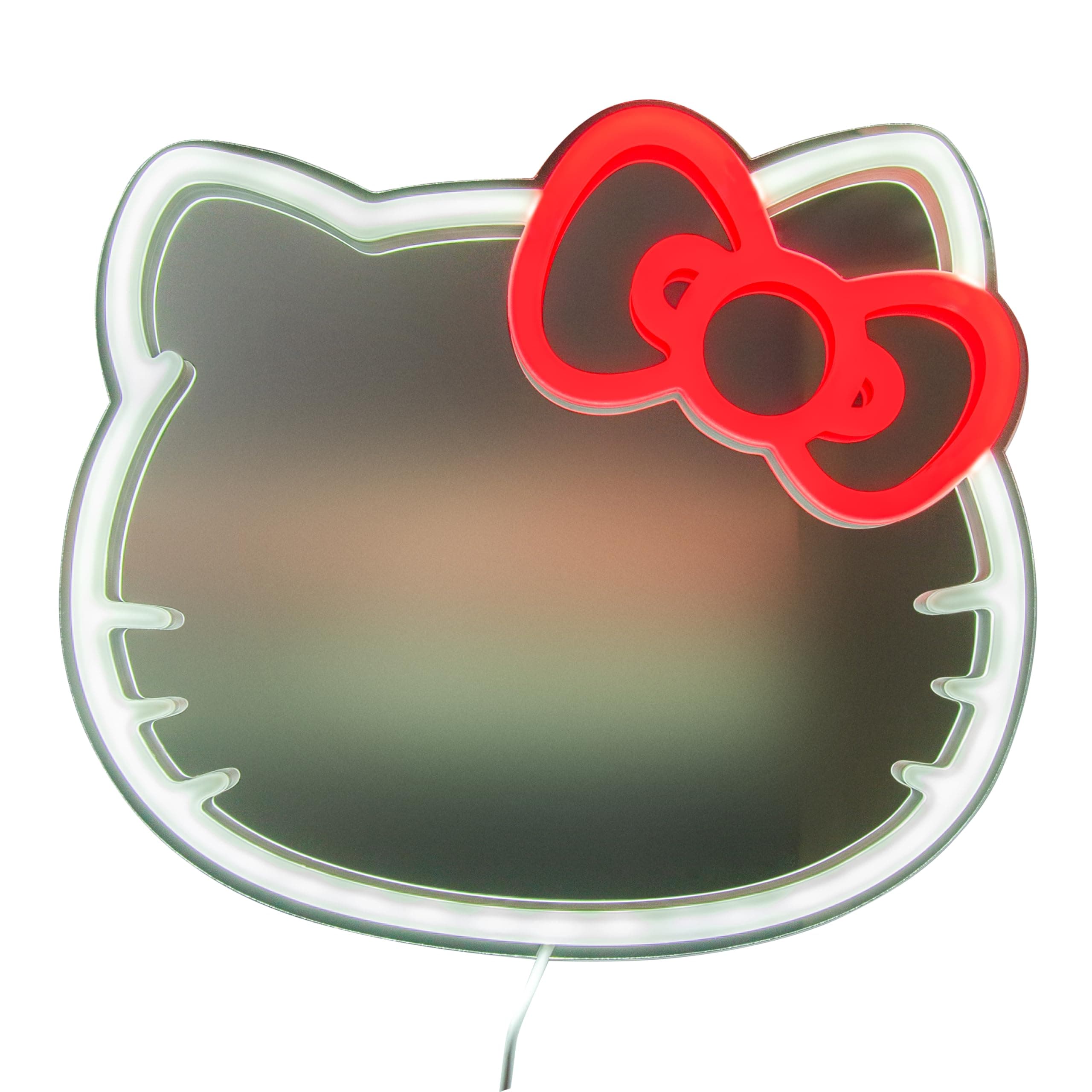 Hello Kitty Paladone LED-Neon-Wandspiegel, offiziell lizenzierte Sanrio-Deko für Zuhause und Schlafzimmer, Geschenk für Kawaii-Fans, USB-betrieben Angebot bei HelloDeals