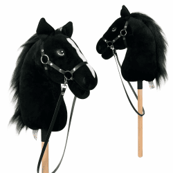 Pink Papaya Hobby Horse Abraxas, mit Halfter und Trense, Steckenpferd fürs Hobby Horsing, Pferd zum Reiten für Kinder Abraxas Medium Angebot bei HelloDeals