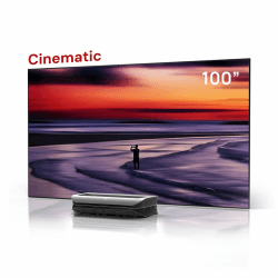 AWOL VISION LTV-3000 Pro + 120" Cinematic Screen Bundle – 4K UHD HDR10+ Dolby Vision & Atmos Ultrakurzdistanz RGB-Laser-Beamer Heimkino Angebot bei HelloDeals