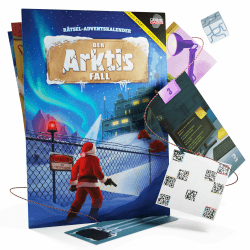 Escape Room Spiel "Der Arktis Fall" I Krimi Rätselspiel für Erwachsene I 24 spannende Krimi Rätsel mit Hörspiel ab 14 Jahren | Escape Room Adventskalender zum Knobeln Angebot bei HelloDeals