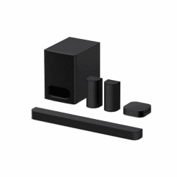 Sony BRAVIA Theatre System 6 (5.1-Kanal-Surround Sound, 1000 W, inkl. Rücklautsprecher & Subwoofer, Dolby Atmos, DTS:X, AI Voice Zoom 3 mit BRAVIA TV, DSEE, Multi-Stereo-Party-Modus) Schwarz Angebot bei HelloDeals