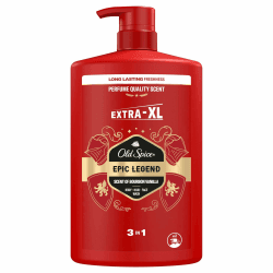 Old Spice Epic 3-in-1 Duschgel für Haar, Gesicht und Körper 1000 ml, langanhaltende Frische, Duft von Parfümqualität, Tiefenreinigung Epic Legend Angebot bei HelloDeals