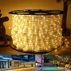 40M 960 LEDS Lichterschlauch Außen Warmweiß Lichtschlauch 8 Modi mit Memory-Funktion LED Lichterkette Wasserfest Strombetrieben für Innen Außen Garten Party Hochzeit Warmweiß 40M 960LED Angebot bei HelloDeals