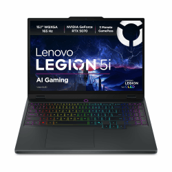 Lenovo Legion 5i 15IRX10 Gaming AI Laptop | 15.1" WQXGA 165Hz OLED Display | NVIDIA GeForce RTX 5070 | Intel Core i7-13650HX | 32GB RAM | 1TB SSD | Win11 | QWERTZ | Eclipse Black | 3 Monate GamePass Angebot bei HelloDeals