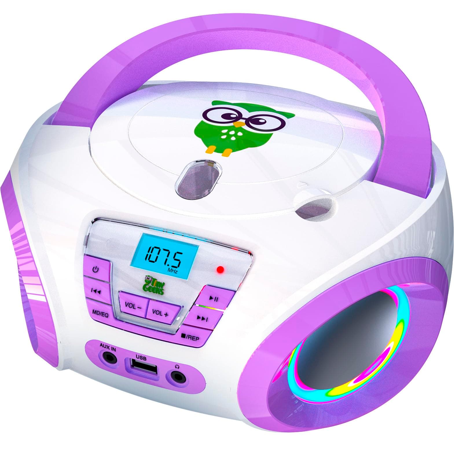 Tunes Kids Boombox CD-Player für Kinder NEU + UKW-Radio + Inklusive Batterien + Lila Radio - mit Lautsprechern Kinder und Kleinkinder - Lila Angebot bei HelloDeals