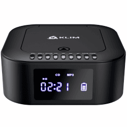 KLIM Boombox E1 Radio mit CD Player - BASS Boost mit Tieftöner - FM Radio, MP3, Bluetooth, AUX, USB, Kompakt Disc - CD Player tragbar mit kabellosem Modus und aufladbaren Akku - Mit Fernbedienung Angebot bei HelloDeals