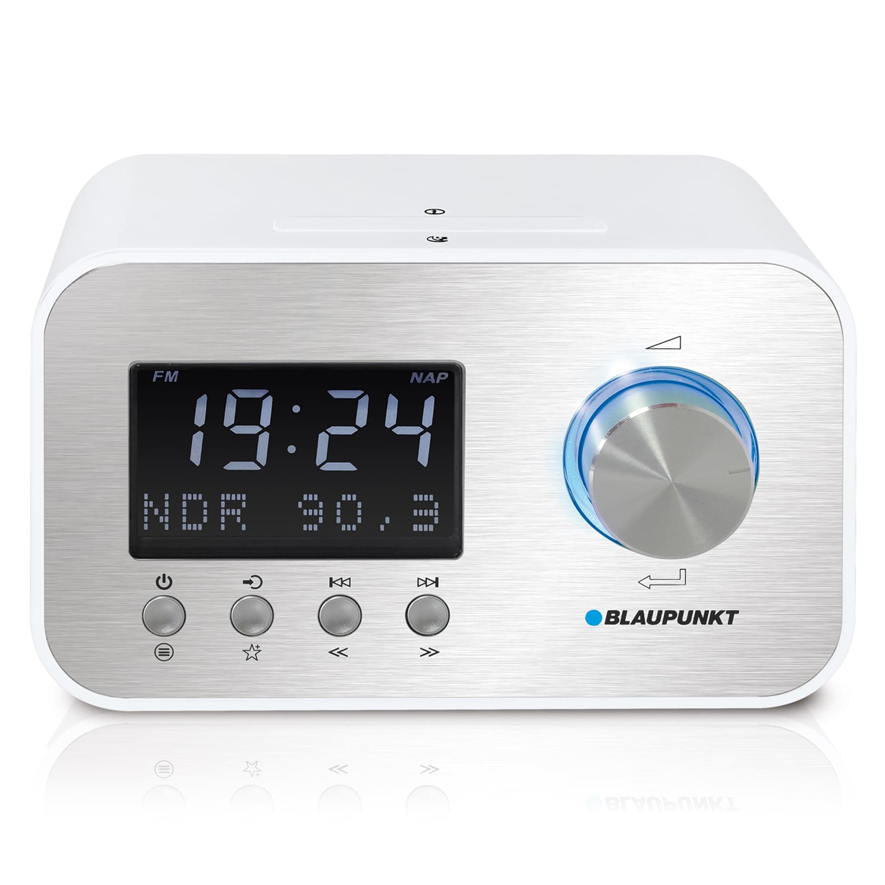 Blaupunkt CLRD 40 Radiowecker DAB+ mit Stromkabel – Digitaler Radio Wecker mit RDS, Funkuhr, dimmbarem LCD-Display, Sleep-Timer, Weckfunktion, UKW, Uhrzeit & Datum, klarer Klang, kompakt & modern White Angebot bei HelloDeals