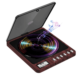 Tragbarer CD-Player mit Lautsprecher und Kopfhörer Wiederaufladbarer Kompakt Discman CD Player Tragbar 2000mAh Akku Stoßfeste Funktion mit LCD-Display für Eltern Studenten Kinder Ältere CD Spieler CD Player-CW806(606)-R Angebot bei HelloDeals