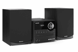 SHARP XL-B517D(BK) Mikro Hi-Fi Soundsystem Stereo mit DAB Radio, DAB+, FM, Bluetooth, CD-MP3, USB-Wiedergabe, Holzautsprechern, 45W – Schwarz Micro-Soundsystem Schwarz Angebot bei HelloDeals