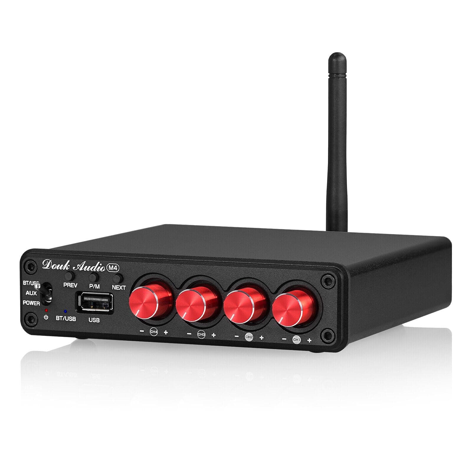 Douk Audio HiFi Bluetooth 5.0 Digital Power Amplifier Stereo 2/4 Channel Audio Verstärker 50W x 4 Angebot bei HelloDeals