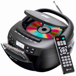 KLIM CD Player mit Kassette, Kassettenspieler, Kassettenrekorder, Radio mit CD und Kassette, CD Player mit Radio & USB, Bluetooth CD-Player, AM/FM Radio, Netz- und Batteriebetrieb Angebot bei HelloDeals