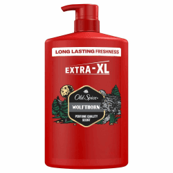 Old Spice Wolfthorn 3-in-1 Duschgel für Haar, Gesicht und Körper 1000 ml Pumpspender, langanhaltende Frische, Duft in Parfumqualität, Tiefenreinigung Angebot bei HelloDeals