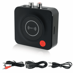 Bluetooth 5.3 Adapter Stereoanlage, HiFi-Verstärker, Bluetooth HiFi-Empfänger, Bluetooth-Audio-Adapter, HD-Audio und niedrige Latenz, mit RCA/AUX Klinke 3,5 mm für Autoradio Home Stereoanlage Angebot bei HelloDeals