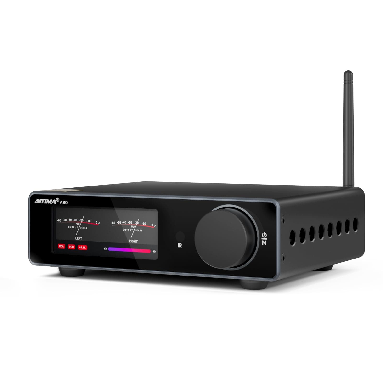 AIYIMA A80 Leistungsverstärker DAC mit PFFB TPA3255D2 Stereo HiFi 2.0 Kanal Klasse D Bluetooth Verstärker 300Wx2 ESS9038Q2M Decoder Heimkino-Receiver mit PC-USB Koaxial Optischer TRS Cinch-Eingang Angebot bei HelloDeals