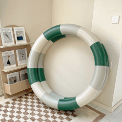 Aufblasbares Schwimmbecken 90cm PVC Planschbecken Niedlicher Swimmingpool Aufblasbare Badewanne Dusche für Outdoor Home Balkon Sommerwasserparty (B) Angebot bei HelloDeals