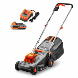 FUXTEC 20 V Akku-Rasenmäher FX-E1RM20-ECO-SET inkl. Akku + Ladegerät, Rasenmäher für kleine bis mittlere Gärten, Schnittbreite 30 cm, 30L Grasfangkorb, Schnitthöhe 30-70 mm Inkl. Akku & Ladegerät Angebot bei HelloDeals