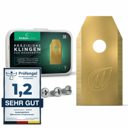 Hochwertige Ersatzmesser für Mähroboter - Kompatibel mit Husqvarna, Gardena, Yard Force mit innovativen Schrauben - Universal Ersatzklingen – Rasenroboter Messer Messerset – 30 Stk. Husqvarna/Gardena 30 Stück Angebot bei HelloDeals