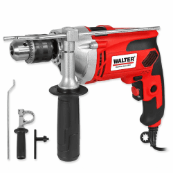 WALTER Schlagbohrmaschine (910 Watt, elektr. Drehzahlregelung, mit zweiten Handgriff, Tiefenanschlag, max. Bohr-Ø: Holz: 25 mm, Beton: 16 mm, Metall: 13 mm) Angebot bei HelloDeals