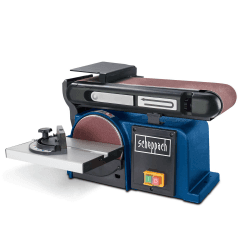 Scheppach Band -& Tellerschleifer BTS800 Bandschleifer | 370W Leistung | Bandlänge 715mm - Breite 100mm | SchleiftellerØ 150mm | 90°-45° verstellbarer Auflagetisch BTS800 (solo) Angebot bei HelloDeals