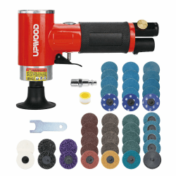 Mini Druckluft Rotationsschleifer Set 50mm, Pneumatisches Mini Druckluftschleifer Set, rechtwinklige Oberflächenvorbereitungswerkzeug mit 41 Rollverriegelungsscheiben 2 Zoll Druckluftschleifer Set Angebot bei HelloDeals
