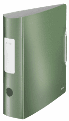Leitz Qualitäts-Ordner 180° Active Style, A4, Seladon Grün, Abgerundeter Rücken mit 8,2 cm Rückenbreite, Gummibandverschluss, Leichtes Polyfoam, 11080053 Breit Seladon Grün 1 Stück Angebot bei HelloDeals