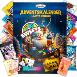 Adventskalender 2025 mit Amerikanischen Süßigkeiten & Snacks aus aller Welt - Weihnachtskalender mit Labuchoc, Dubai Schokolade, Schokobons crispy, Angel Hair & vielen weiteren viralen Highlights XXL Angebot bei HelloDeals