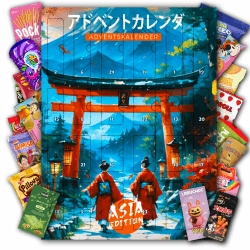 Asiatische Süßigkeiten Adventskalender 2025 mit Japanischen Süßigkeiten, Koreanischen Süßigkeiten & vielen weiteren Snacks - für Kinder, Frauen & Männer XL Angebot bei HelloDeals