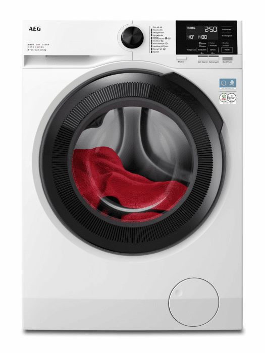 AEG Waschtrockner, 8 kg Waschen, 5 kg Trocknen, Serie 7000 ProSteam - Dampf-Programm–Weniger Bügeln & mehr Frische, EEKLD/A, NonStop 1kg-in-1h, Mengenautomatik, Inverter Motor, 1400 U/min, LWR7AMZ48WD Serie 7000 D/A | 8kg & 5kg Angebot bei HelloDeals