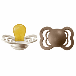 BIBS Supreme Schnuller 2er-Pack, BPA-frei, Symmetrischer Nippel. Naturkautschuk/Latex, Hergestellt in Dänemark. 0-6 Monate (2er Pack), Vanilla/Dark Oak Vanilla / Dark Oak 0-6 Monate (2er Pack) Angebot bei HelloDeals