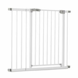 hauck Open N Stop KD + 21 cm Verlängerung, Weiß - Schutzgitter für Türen & Treppen, Breite Verstellbar 96-101 cm, 77 cm Hoch, ohne Bohren, für Kinder & Hunde, Einhändiges Öffnen in beide Richtungen 96 - 101 cm Angebot bei HelloDeals