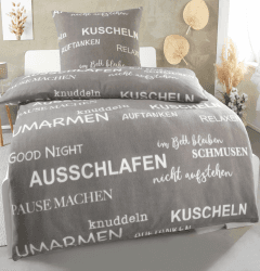 Dreamhome 2 teilig Warme Kuschel Microfaser Thermo Fleece Winter Bettwäsche 135x200 80x80 Deckenbezug Angebot bei HelloDeals
