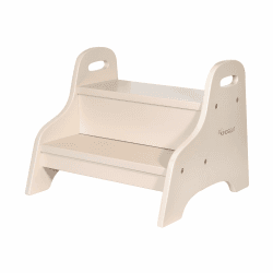 Kindsgut Holztritt, Tritt-Hocker mit 2 Stufen ideal für Kinder, dezente Farben und hochwertige Qualität, Sand Angebot bei HelloDeals