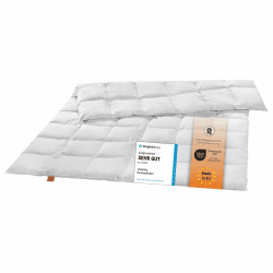 sleepling medium Daunendecke 135x200 cm, Bettdecke, Ganzjahres Decke, 90% Daunen 10% Federn, Daunenbettdecke 135 x 200 cm, Made in EU, Öko-Tex, Downpass, Nomite 135 x 200 cm medium Angebot bei HelloDeals