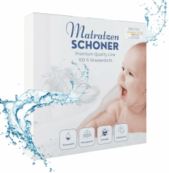 Matratzenschoner 90x200 wasserdicht & atmungsaktiv | Oeko-Tex Babybett Nässeschutz Spannbettlaken aus Baumwolle – Geräuschlos, Waschbar, Anti-Milben, Weich für ruhigen Babyschlaf 90 x 200 x 30 cm Weiß - 1 St. Angebot bei HelloDeals