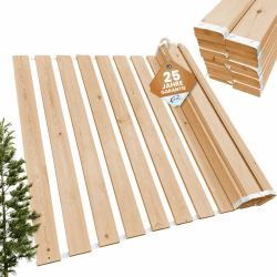 Rollrost 140x200 cm - 21 Leisten - extra starker Lattenrost aus Massivholz - belastbar bis 250 kg - Rolllattenrost für Einzelbett oder Doppelbetten 140 x 200 Angebot bei HelloDeals