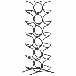 Amazon Basics Weinregal für 12 Flaschen, Schwarz, 24.9 x 16 x 67.8 cm Angebot bei HelloDeals