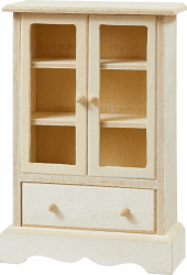 Hobbyfun Miniatur-Vitrine, Natur, Holz, 7.8 x 3.2 x 11.6 cm, 1:12, Vitrine, Shabby Chic Angebot bei HelloDeals