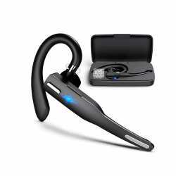 NK Kabelloser Bluetooth 5.0 Ohrhörer mit 450 mAh Ladeetui, Freisprechfunktion, Mikrofon, klarer Sprachaufnahme-Technologie, 100 mAh Akku; Sehr leicht – Für iPhone und Android, Schwarz Angebot bei HelloDeals