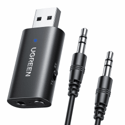 UGREEN Bluetooth 5.4 Adapter 2 in 1 Bluetooth Transmitter Empfänger Klinke Bluetooth Sender für 3,5mm Aux TV, Kopfhörer und Stereoanlage Angebot bei HelloDeals