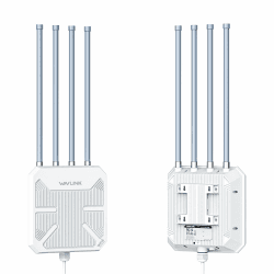 WAVLINK WiFi6 Outdoor Access Point, Long Range Outdoor WiFi, Dual Band 2.4G+5G AX3000 Mesh Extender mit PoE/4x8dBi High-gain Antennen/IP67 Wetterschutzgehäuse/Signal Booster Amplifier Angebot bei HelloDeals