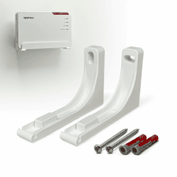 Wandhalterung für AVM FRITZ!Box 5690 Pro – Router-Zubehör, passgenau & robust, Glasfaseranschluss frei (Fiber), offene Bauform für Hitzeableitung, inkl. Bohrschablone – Made in Germany Angebot bei HelloDeals