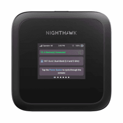 NETGEAR Nighthawk M3 – Mobiler 5G Router mit WiFi 6, bis zu 2,5 GBit/s – SIM-Steckplatz entsperrt – Tragbarer WLAN-Hotspot für Private/geschäftliche Nutzung – 5G/4G MiFi – AX3600, 32 Geräte (MH3150) 5G, WiFi 6 (5 Gbps) Angebot bei HelloDeals