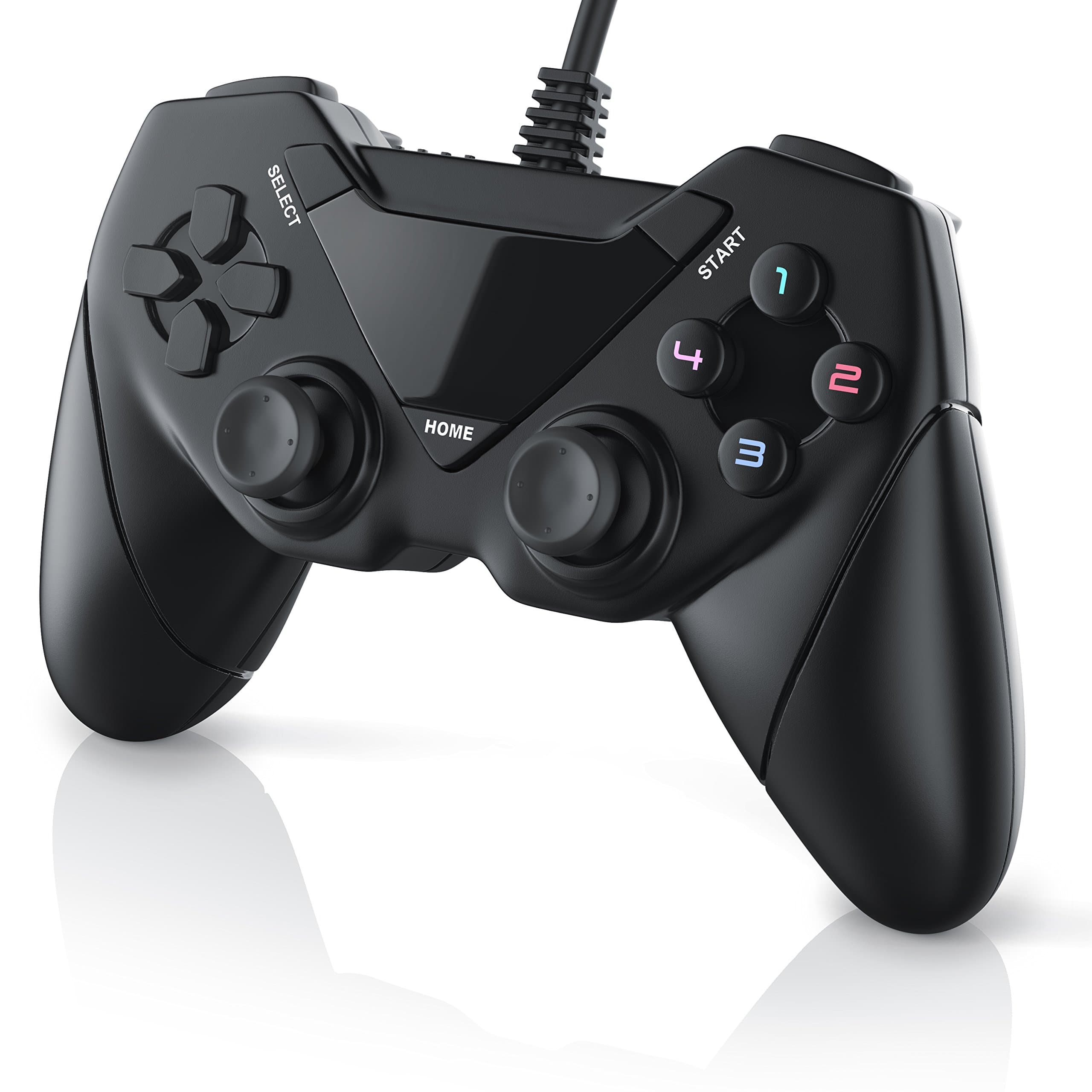 CSL - Gamepad für PC und Android - Dual Vibration - Plug and Play - Controller mit Direct-Input X-Input - schwarz Angebot bei HelloDeals