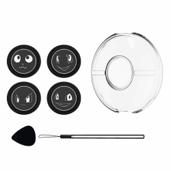 LICHIFIT Transparente PC-Schutzhülle für Pokémon GO Plus + Zubehör Hartschale Cover Skin + 4 Cartoon Button Caps Pads + Handschlaufe Angebot bei HelloDeals