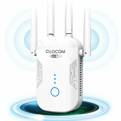 2025 Neuestes WLAN Verstärker WLAN Repeater 1200Mbit/s, Dualband 5GHz & 2.4GHz WiFi Repeater Unterstützung WPS, WiFi Booster Kompatibel Allen WLAN Geräten white Angebot bei HelloDeals