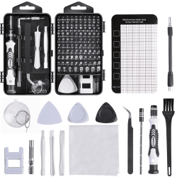 Präzisions-Schraubendreher-Sets 124-teiliges Computer-Werkzeugset mit 101 Bits Magnetisch, Elektronik-Reparatur-Werkzeugset für iPhone, MacBook, Laptop, PC, Tablet, PS4, Nintendo, Spielkonsole Angebot bei HelloDeals