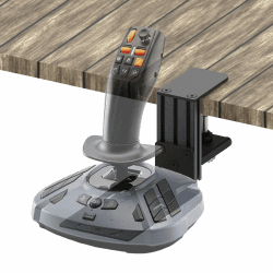 Tischhalter für den Thrustmaster SimTask FarmStick und den WINWING URSA MINOR Weltraum-/Flugzeug-Joystick. Kompatibel mit dem Logitech G Extreme 3D Pro Joystick und dem Turtle Beach Flightstick Angebot bei HelloDeals