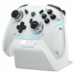 Machenike G5PROMAXSE Bluetooth Controller mit Ladestation, 1000Hz Hall Effect Joysticks & Trigger, Gaming Controller Wireless für PC/Switch/iOS/Android, 2 Rücktasten, Weiß G5PROMAXSE Weiß Angebot bei HelloDeals