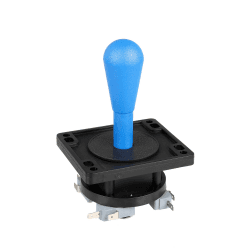 EG STARTS American Style Arcade Competition 2-poliger Fledermaus-Joystick, umschaltbar von 8-Wege-Betrieb, elliptischer Griff, Präzisions-8-Wege-Klemme, 4,8 mm, Blau Angebot bei HelloDeals